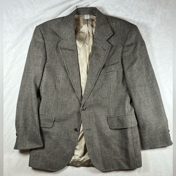 Pendleton 38R Wool Silk Blend Tweed Herringbone Twill Blazer Sport Coat - Picture 1 of 10